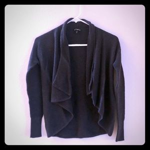 Express ruffled front cardigan